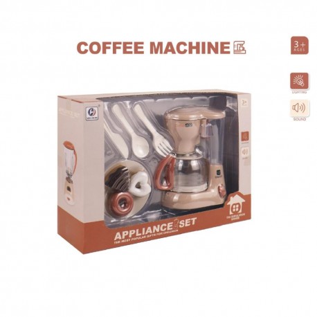 My Little Home Drip Coffee Machine with Accessories - Light and Sound (Beig