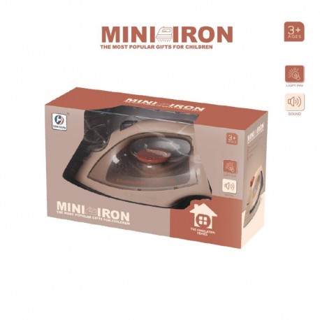 My Little Home Mini Iron (With Smoke) - Light and Sound (Beige)