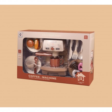 My Little Home Espresso Coffee Machine with Accessories - Light and Sound (Beige)
