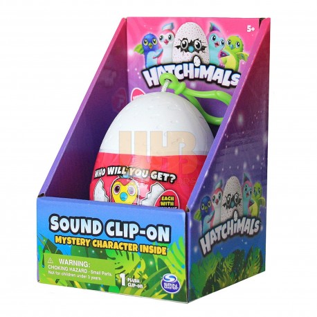 Hatchimals Mystery Mini 3.5 inch Plush Clip On in Egg with Sound Asst