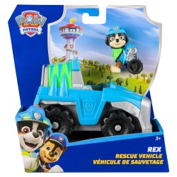 Paw Patrol Basic Vehicle - Rex's Rescue Vehicle with Figure