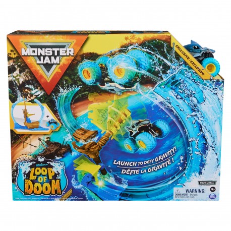 Monster Jam 1:64 Megalodon Loop of Doom Stunt Playset