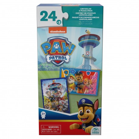 Cardinal Games Paw Patrol 24pcs Lenticular Puzzles 2pk