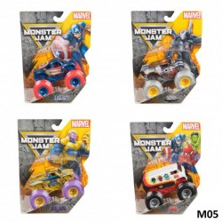 Monster Jam 1:64 Marvel Single Pack Asst
