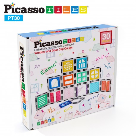Picasso Tiles 30pcs operable door and window set
