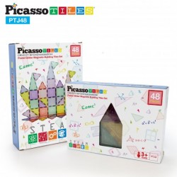 Picasso Tiles 48pcs Magnetic Tiles in Blister