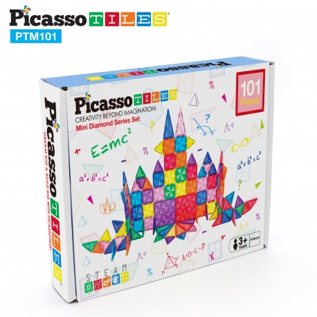 PicassoTiles Mini Diamond 101pc Set