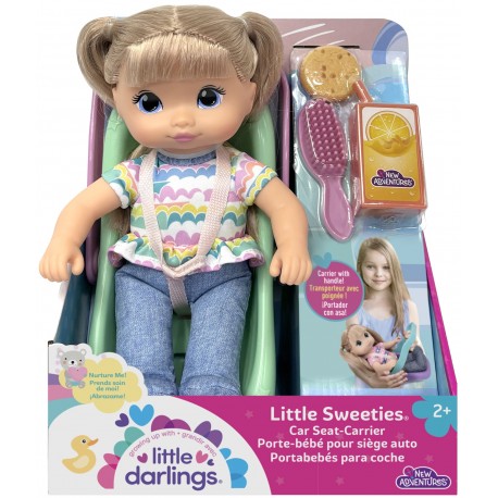 New Adventures Little Darlings Little Sweeties Car Seat-Carrier 10-inch Doll