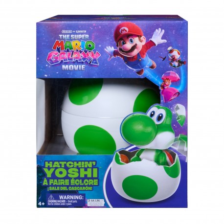 The Super Mario Galaxy Movie Hatchin' Yoshi Interactive Toy Egg