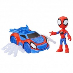 Marvel Spidey and His Amazing Friends Spidey Web Crawler Set, Spidey Action Figure, Vehicle, and Accessory