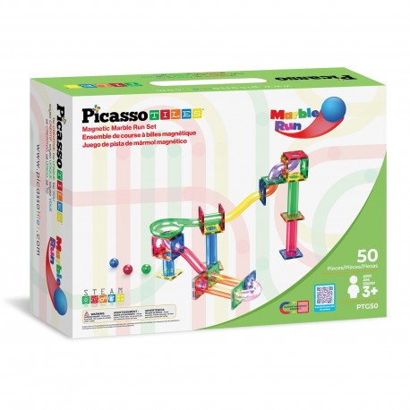 Picasso Tiles 50pcs Marble Run Building Blocks Set