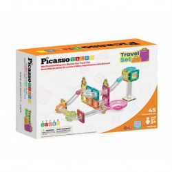 Picasso Tiles 45pcs Mini Diamond Magnetic Marble Run Track Set