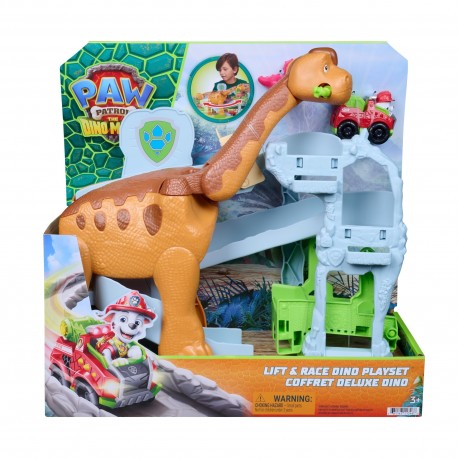 PAW Patrol The Dino Movie Lift & Race Dino Deluxe Playset