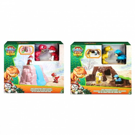 PAW Patrol The Dino Movie Dino Adventure Crew Playset Asst