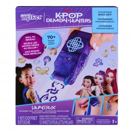 Cool Maker KPop Demon Hunters Shimmer Me Body Art with Roller