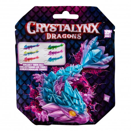 CrystaLynx Dragons 6-inch Figure with Clip M01 Asst