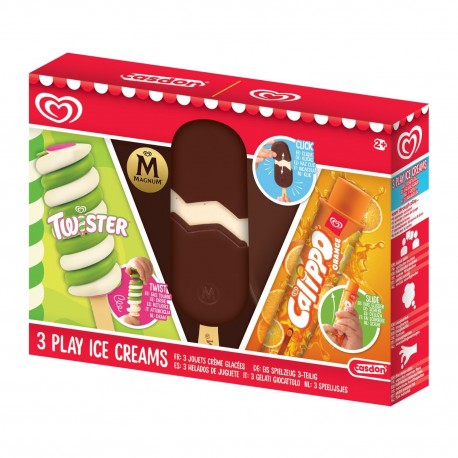 Walls 3 Pack Toy Ice Cream Set