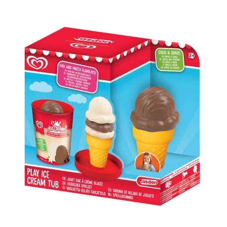 Walls Toy Ice Cream Tub - Vanilla & Chocolate flavour