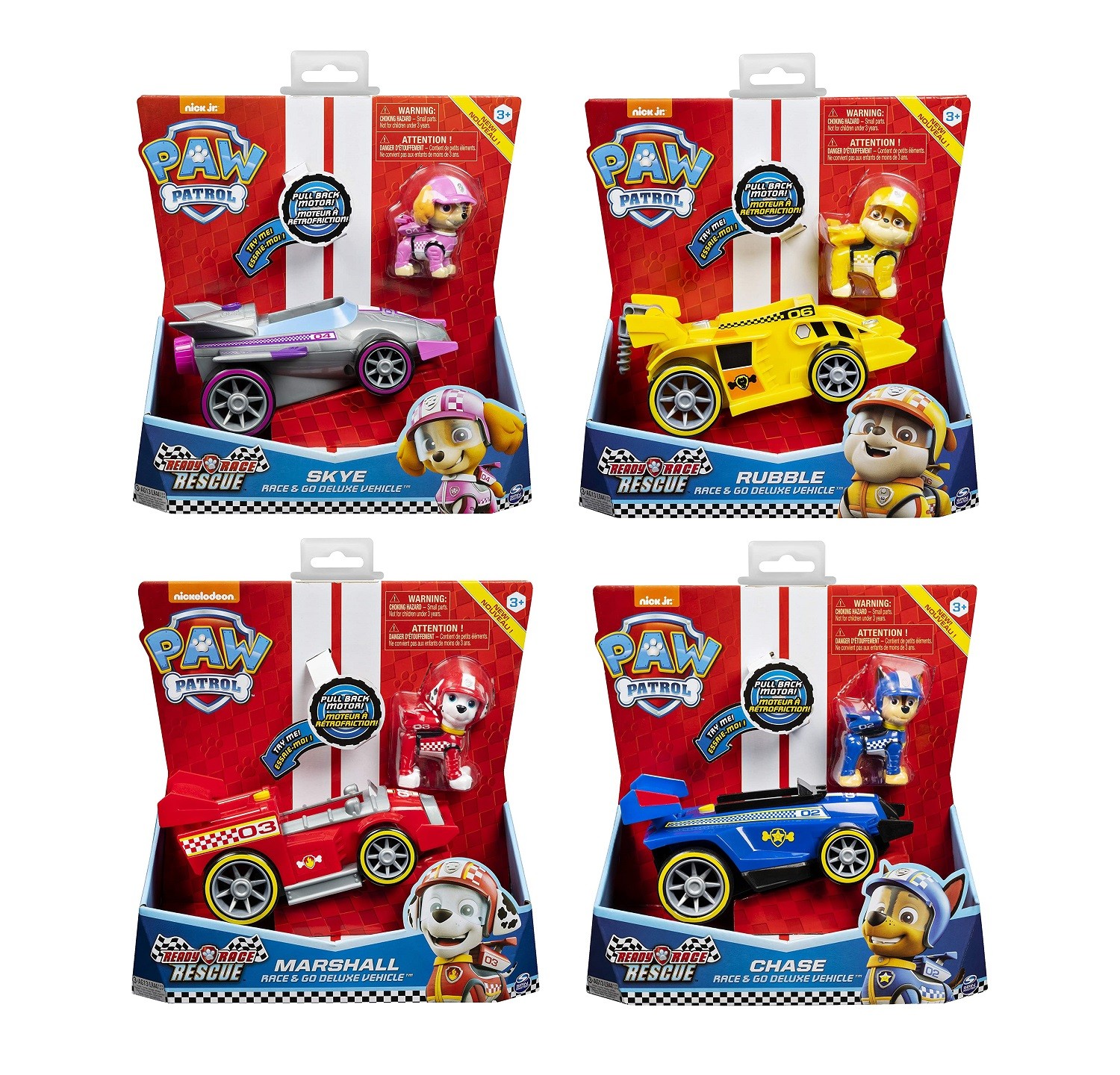 paw patrol race cars