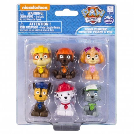 Paw Patrol Mini Figure Rescue Team 6 Pack