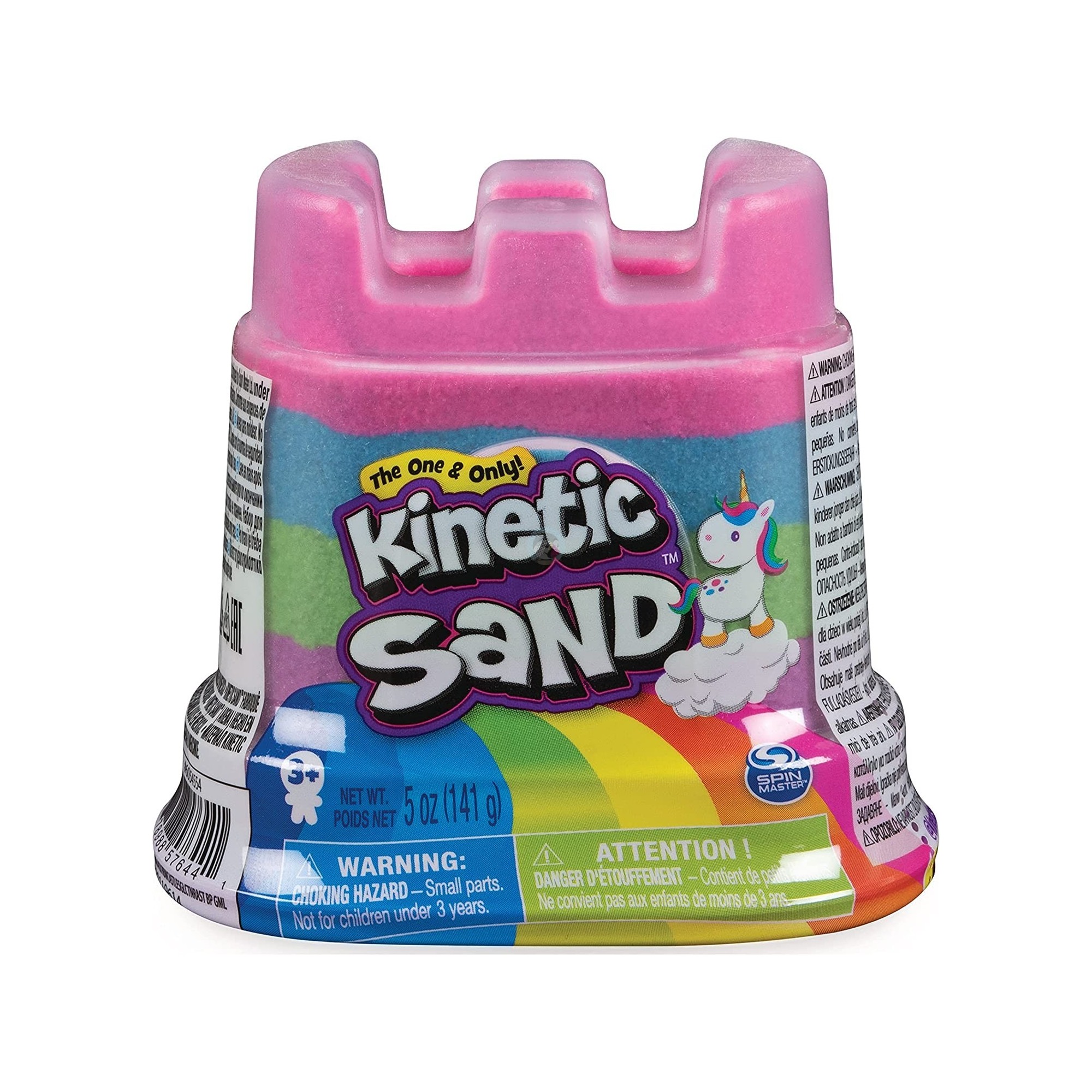 kinetic sand rainbow unicorn castle