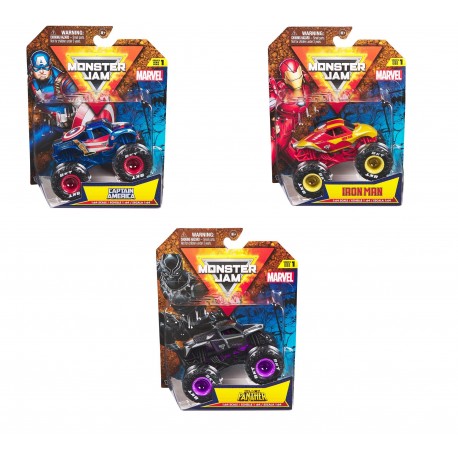 Monster Jam 1:64 Marvel Single Pack Asst