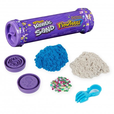 Kinetic Sand Flowfetti Play Sand with Glitter Mix-ins 4oz (113g) Asst
