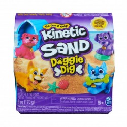 Kinetic Sand Doggie Dig with Surprise Multipurpose Dog Tool 6oz (170g) Asst