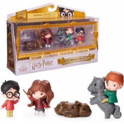 Wizarding World: Harry Potter Micro Magical Moments Collectible Year 1 Scene Play Pack (Harry, Hermione, Ron, Fluffy)