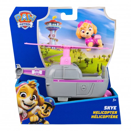 Paw Patrol Basic Vehicle - Skye's Helicopter with Figure