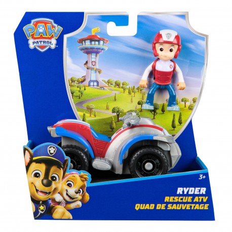 Paw Patrol Basic Vehicle - Ryder's Rescue ATV with Figure