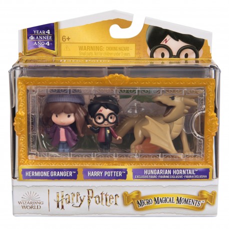 Wizarding World: Harry Potter Micro Magical Moments Collectible Goblet of Fire Multipack (Hermione, Harry, Dragon)