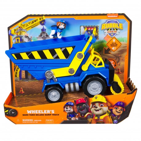 PAW Patrol Rubble & Crew Bark Yard Deluxe Dump Truck Vehicle