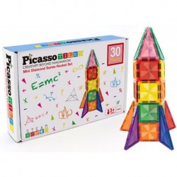 PicassoTiles Travel Size Rocket Magnetic Playset