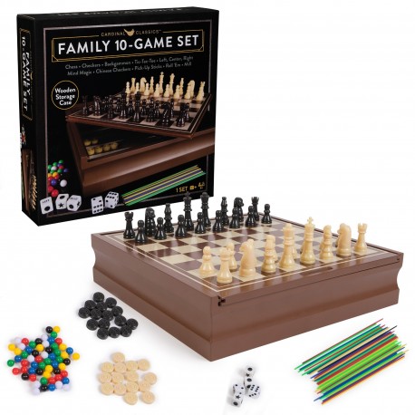 Cardinal Games Classic Family 10 Game Set