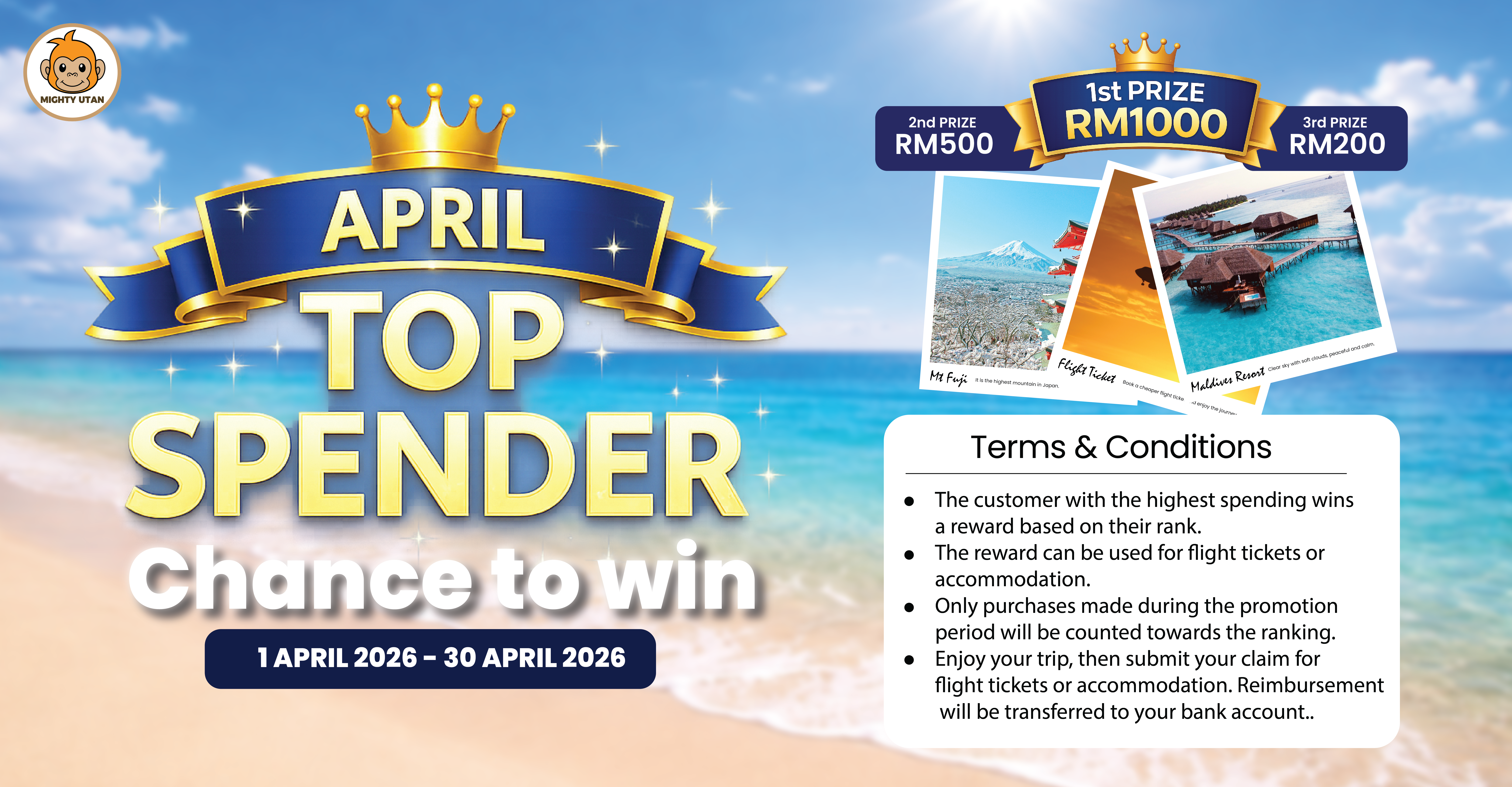 April Top Spender Banner